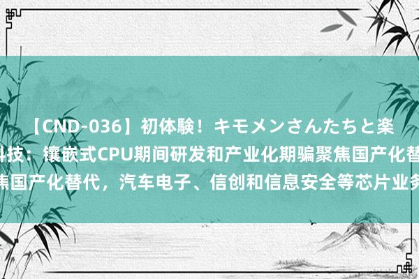 【CND-036】初体験！キモメンさんたちと楽しいセックス 瞳 国芯科技：镶嵌式CPU期间研发和产业化期骗聚焦国产化替代，汽车电子、信创和信息安全等芯片业务已打造皆全产物线